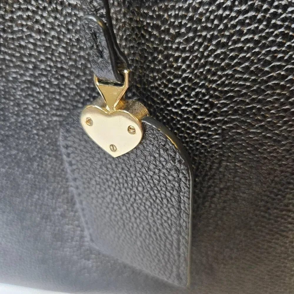 Kate Spade Margoux large black leather satchel/tote.